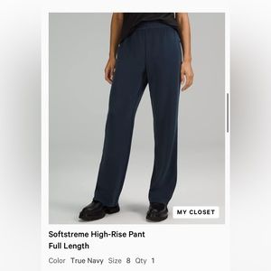 Lululemon softstreme pant